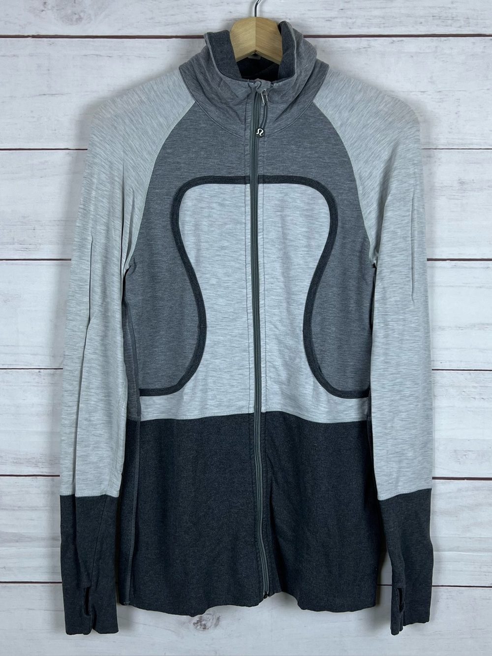 Lululemon In Stride Full Zip Jacket Women’s Size 10 Gray